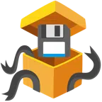 regalo + floppy disc