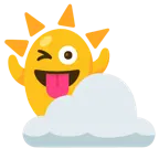 Gespenst + Sonne hinter Wolke