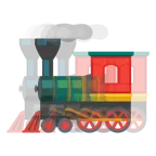 schlagendes Herz + Dampflokomotive