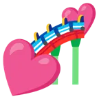 dos corazones + montaña rusa