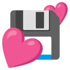 dos corazones + disquete