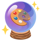 Kristallkugel + Mischpalette