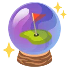 Kristallkugel + Golffahne