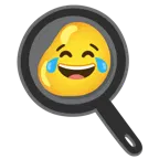 face with tears of joy + cooking