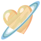 palo de corazones + planeta con anillos