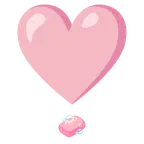 exclamación de corazón + jabón