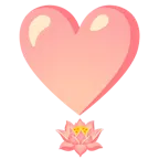 exclamación de corazón + loto