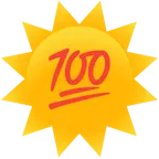 Sonne mit Gesicht + 100 Punkte