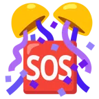 coriandoli + pulsante SOS