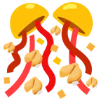 coriandoli + biscotto della fortuna
