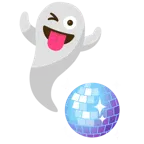 Gespenst + Discokugel