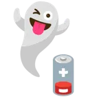 Gespenst + schwache Batterie