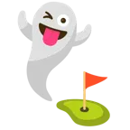 Gespenst + Golffahne