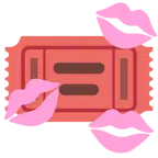 marca de beso + entradas