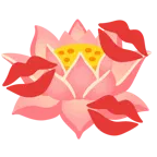 marca de beso + loto