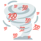 100 Punkte + Wirbelsturm