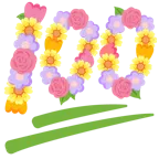 100 Punkte + Blumenstrauß