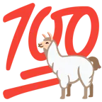 100 Punkte + Lama