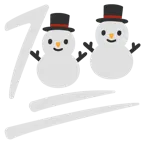 100 Punkte + Schneemann ohne Schneeflocken