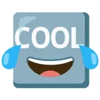 وجه بدموع فرح + بارد داخل مربع