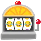 face with tears of joy + slot machine