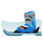 face with tears of joy + skis