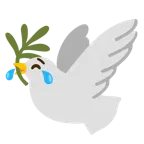 face with tears of joy + dove
