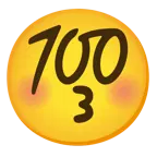 وجه يقبّل بعينين مغلقتين + 100 درجة