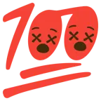 benommenes Gesicht + 100 Punkte