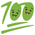 würgendes Gesicht + 100 Punkte