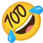 وجه ضاحك يتدحرج على الأرض + 100 درجة