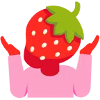 persona encogida de hombros + fresa
