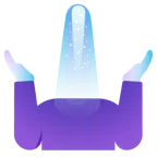 persona encogida de hombros + meteorito