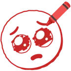 yalvaran yüz + pastel boya