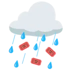 Wolke mit Regen + Eintrittskarten