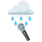 Wolke mit Regen + Mikrofon