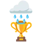 Wolke mit Regen + Pokal