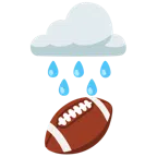 Wolke mit Regen + Football