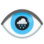 Wolke mit Regen + Auge
