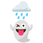 Wolke mit Regen + Gespenst