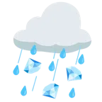 Wolke mit Regen + Edelstein