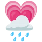 Wolke mit Regen + wachsendes Herz