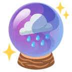 Wolke mit Regen + Kristallkugel