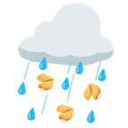 Wolke mit Regen + Glückskeks