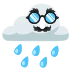 Wolke mit Regen + verkleidet