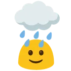 Wolke mit Regen + Zauberstab