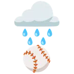 Wolke mit Regen + Baseball