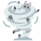 Wolf + Wirbelsturm