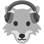 Wolf + Kopfhörer