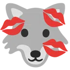 Wolf + Kussabdruck